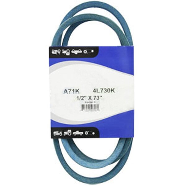 Kevlar Blue V-Belt (1/2" X 73")